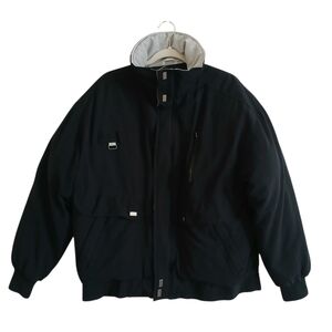 Obermeyer Prime Down Ski Jacket Men's M Black Pockets Full Zip Warm Outdoor